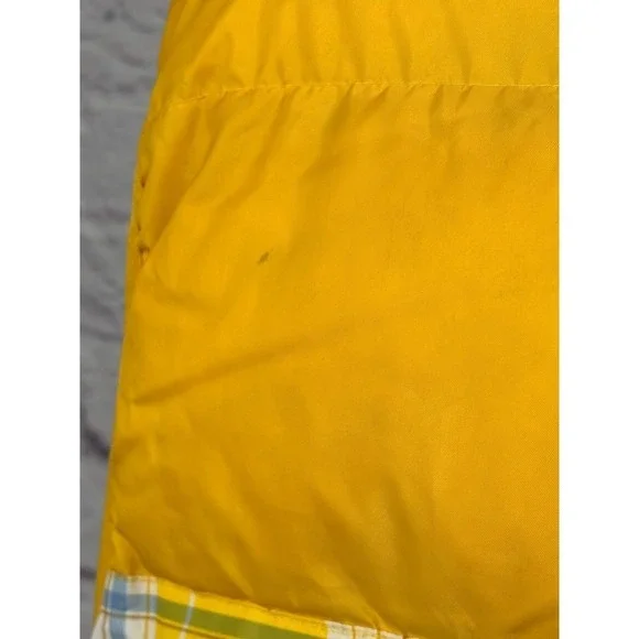 VTG Y2K Jordan Craig Yellow Plaid Reversible Puffer Vest Hooded Size 3XL NEW - Picture 7 of 13